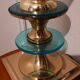 Vintage brass and plexi lamp 1980