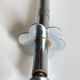Long vintage chrome metal sugar tongs