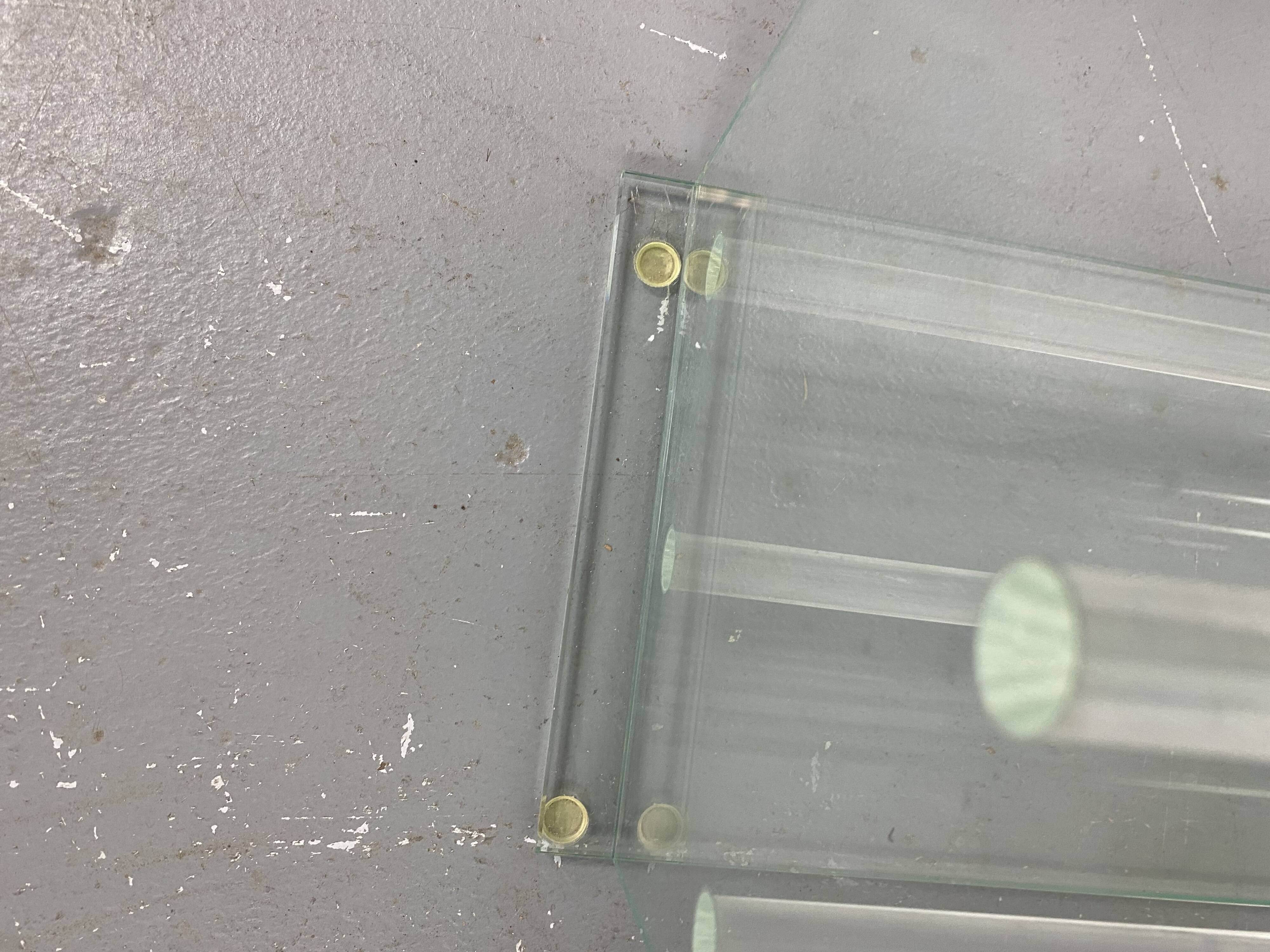 Glass CD rack