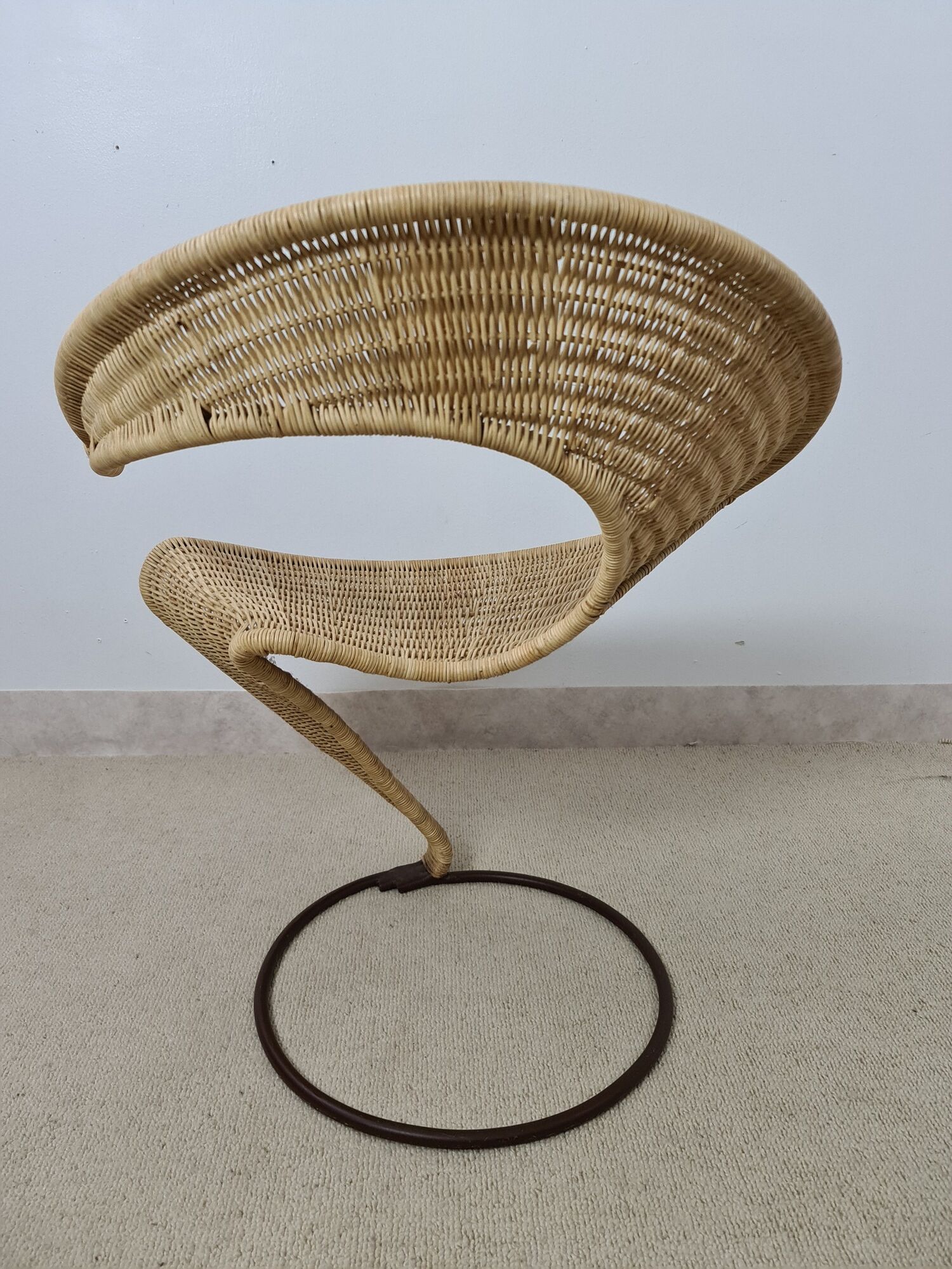 Zest wicker chair by François Liguori for the pescatore studio