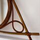 Vintage bamboo and rattan mirror – 1950s