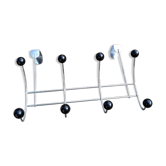 Coat rack that hangs at the top of a door