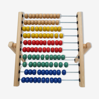 Large coloured wooden abacus for the child's learning