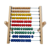 Boulier en bois de couleur pour l'apprentissage de l'enfant