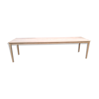 Table de ferme en chêne brut 300cm