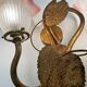 Applique à décor végétal doré années 60