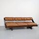 Canapé 3 places gs 195 cuir et palissandre gianni songia 1963 sormani éditeur