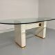 Table et 6 chaises design thonet  laquage craquelé années 80 vintage