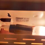 2 vintage adjustable metal wall lights - design Gerard Gossé for Massive