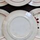 6 assiettes à dessert vintage faïence - Décor fleuri
