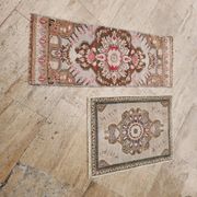 Set of 2 vintage handmade Turkish rugs 51x66 cm