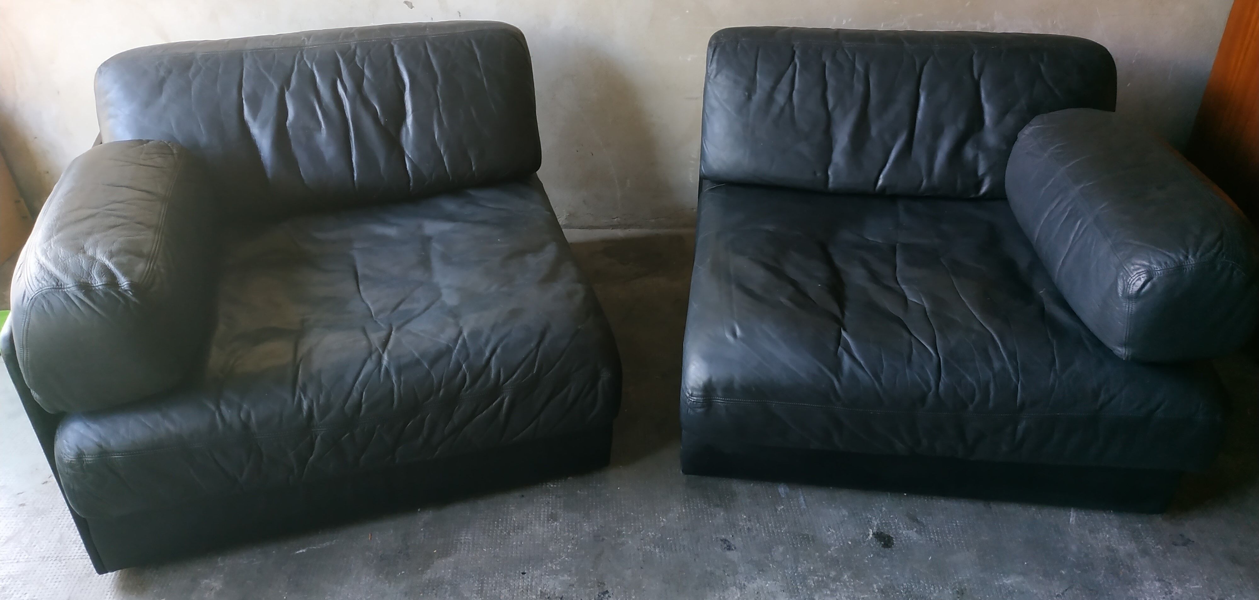 Sofa convertible modular seats leather of Sede 1970