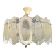 Mid century modern plexiglass chandelier for 4 lights