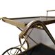 French Hollywood Regency Brass Serving Trolley, dated 1972