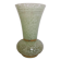 Green speckled glass vase from Clichy with gold threads.