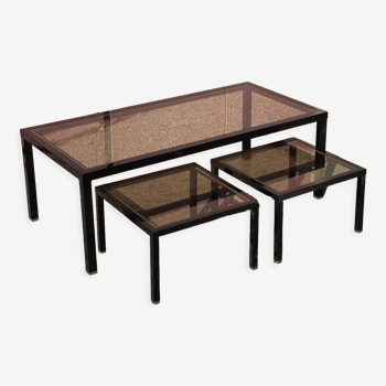 Coffee table and its two ends of sofa