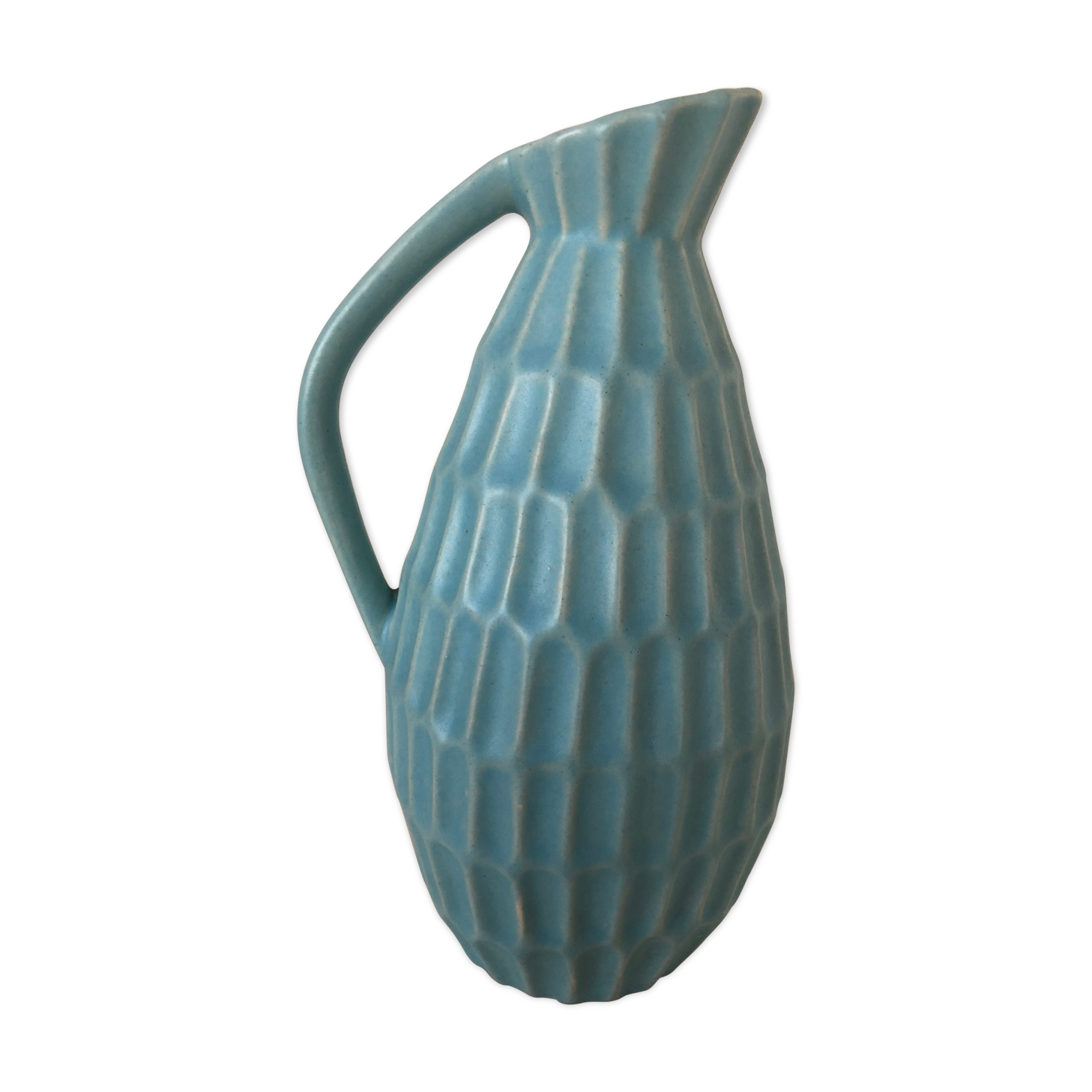 Turquoise vase West -Germany ceramic