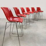 6 x Dutch design vintage Spirit barstools