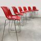6 x Dutch design vintage Spirit barstools