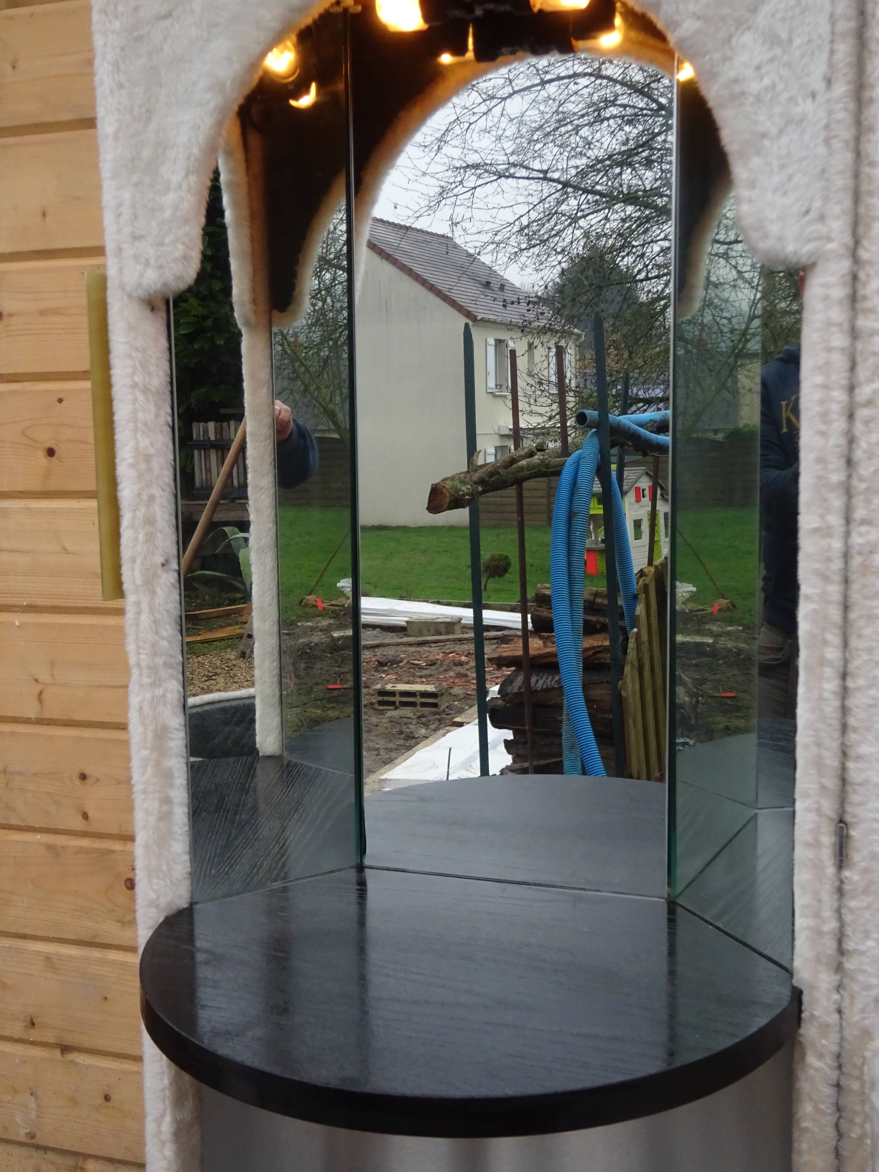 hairdresser rug vintage felt cylindrical