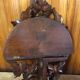 Carved wood wall shelf vintage vine leaves decor #a465