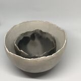 Duo of raku bowls