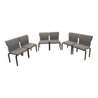 Chaises en noyer encastrable, Sauder designare, années 1960, USA