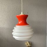 Space age opaline pendant light