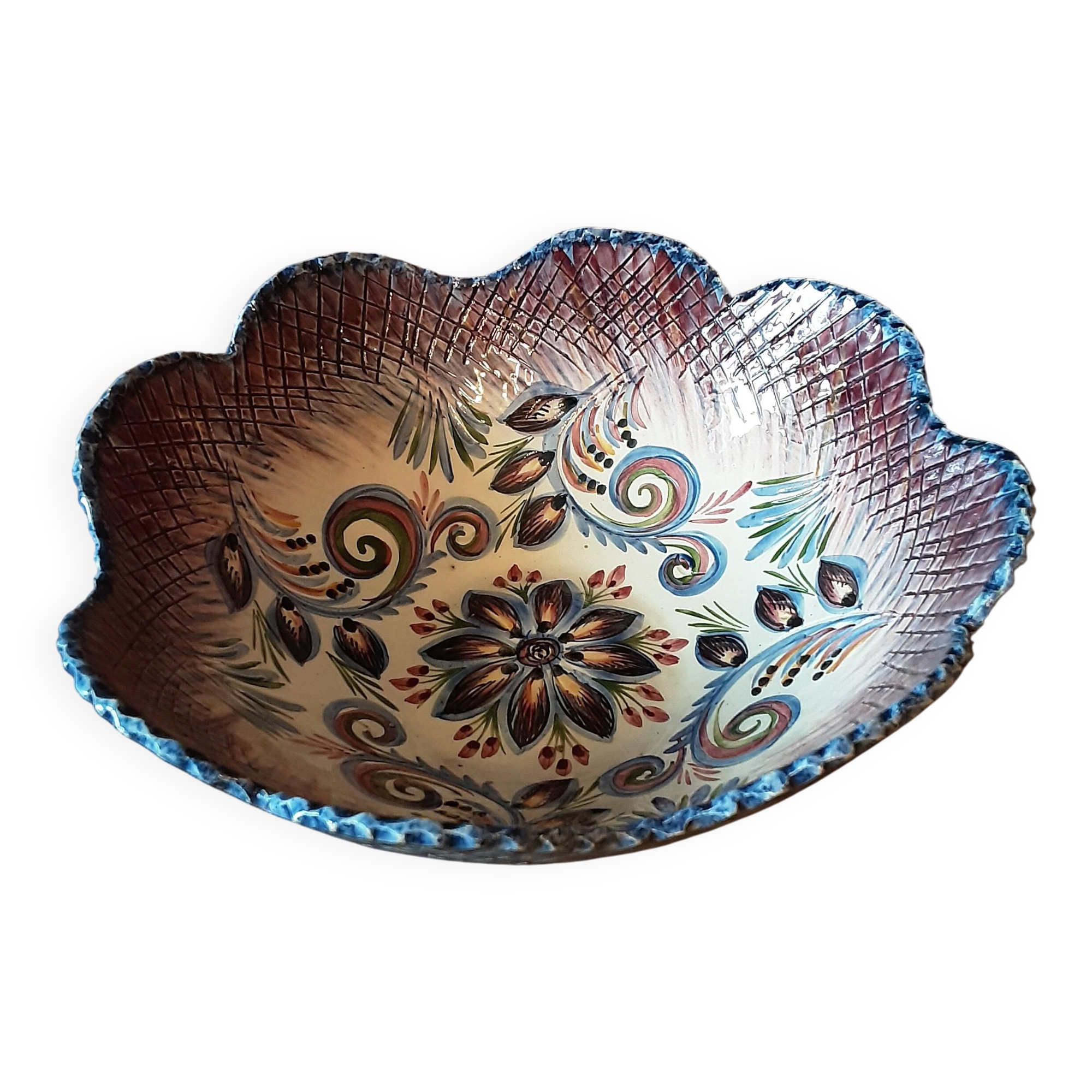 Handmade ceramic salad bowl