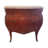 Commode tombeau trois tiroirs de style Louis XV