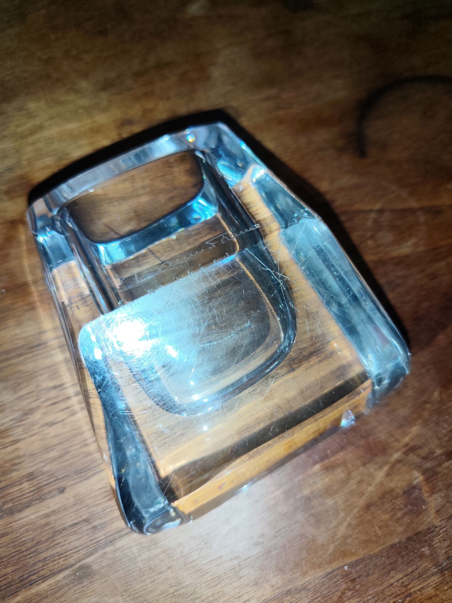 Vide poche cendrier porte crayons cristal Daum