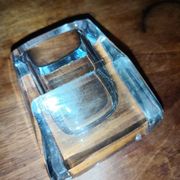 Crystal Daum ashtray pen holder tray