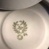 Tasse ancienne allemande vert et or