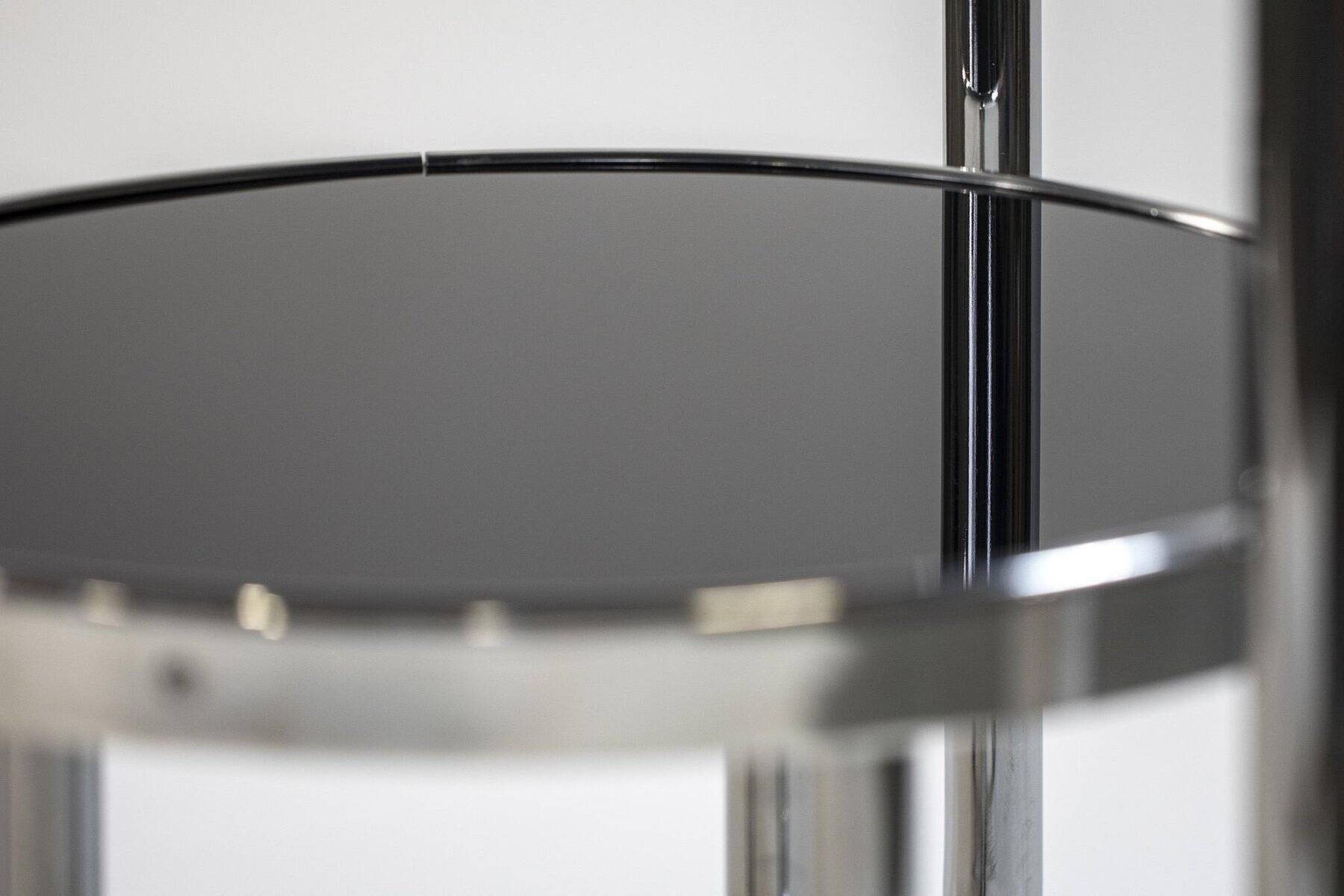 Small Bauhaus Black Chrome Table from Kovona, Czechia, 1970s