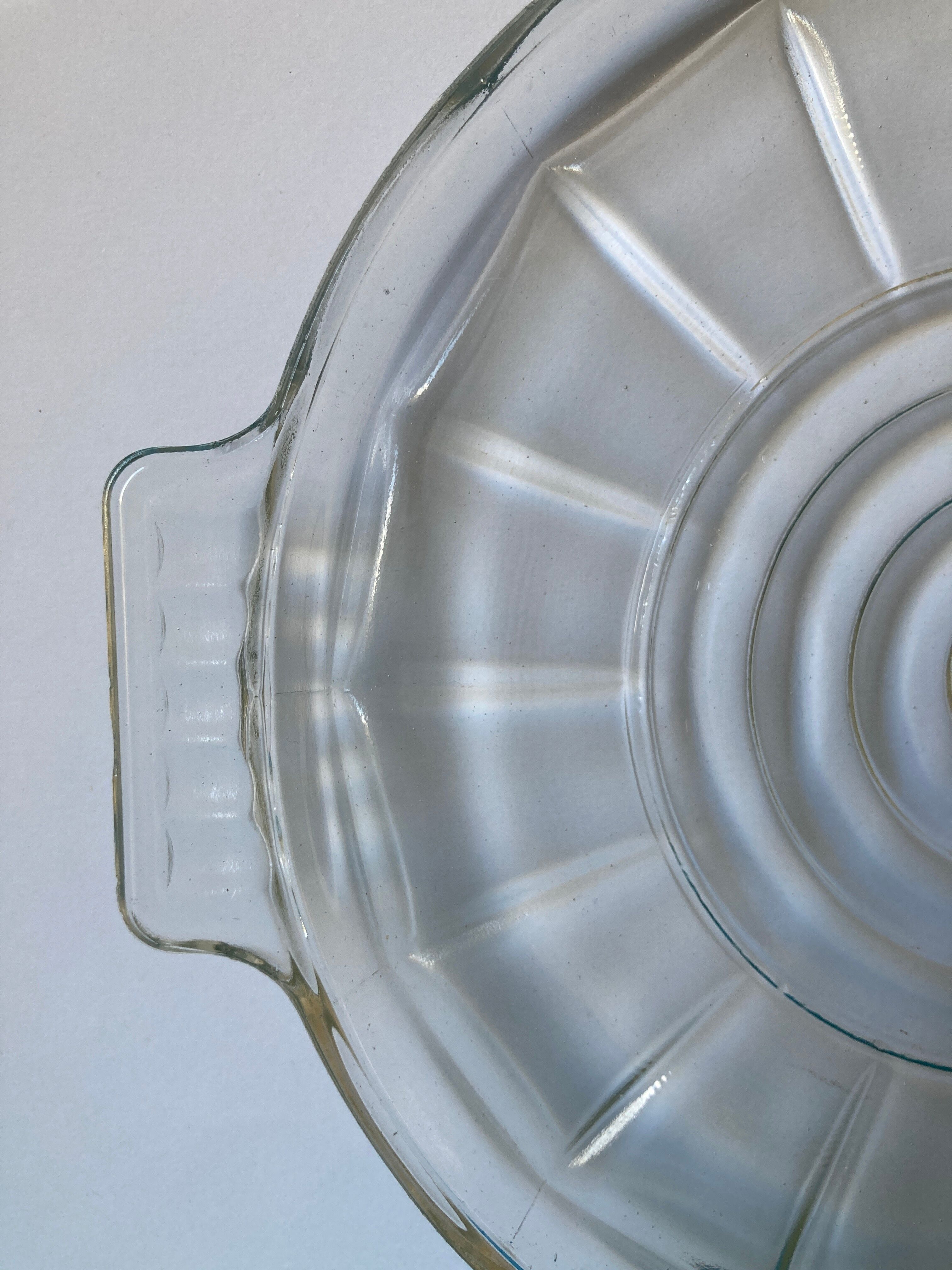 Duralex-style glass pizza round dish