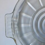 Duralex-style glass pizza round dish
