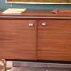 Mid-century sideboard in rosewood and chrome metal