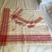 Tablecloth and 6 napkins - vintage