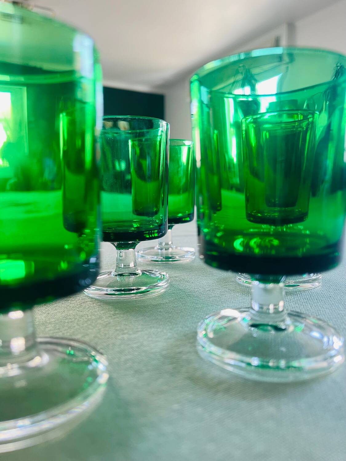 4 Luminarc digestif glasses