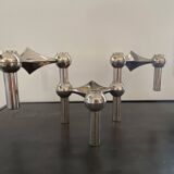 Set of 3 modular candlesticks nagel s22 vintage 1970