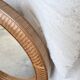 Woven wicker round mirror 1960