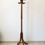 Wooden parrot coat rack