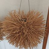 Vintage rattan pendant chandelier