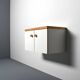 Wall Mounted 'Les Arcs’ Cabinet / Sideboard , France, 1970s