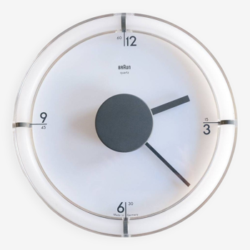 Postmodern BRAUN Model ABW-35 Wall Clock by Dietrich Lubs, Germany 1988