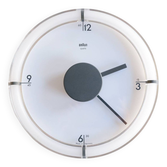 Postmodern BRAUN Model ABW-35 Wall Clock by Dietrich Lubs, Germany 1988