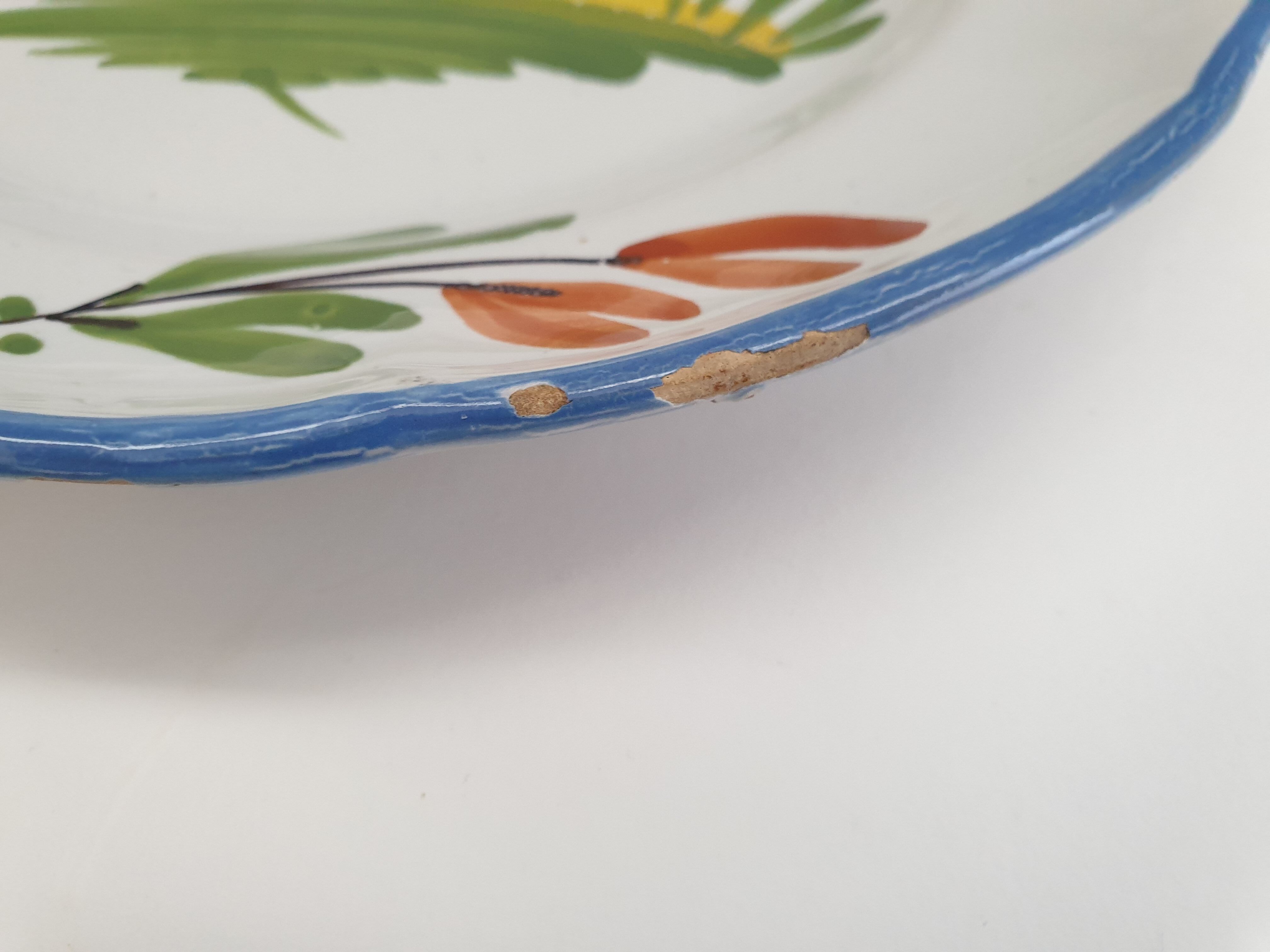 Old ceramic plate from the east Les Islettes