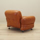 Leather armchair, Italian design, 1970s, production: Italy