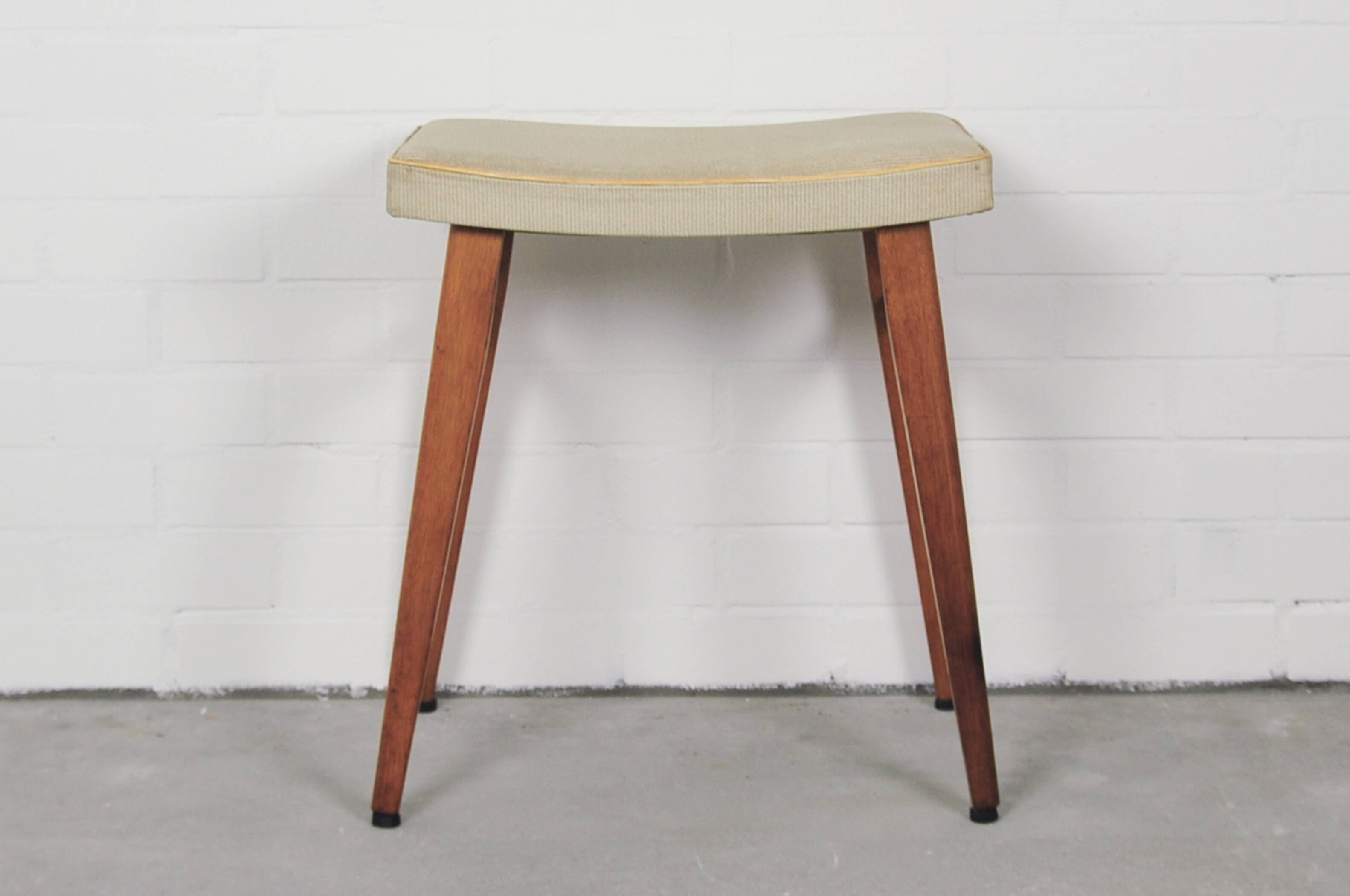 Beige high vintage stool