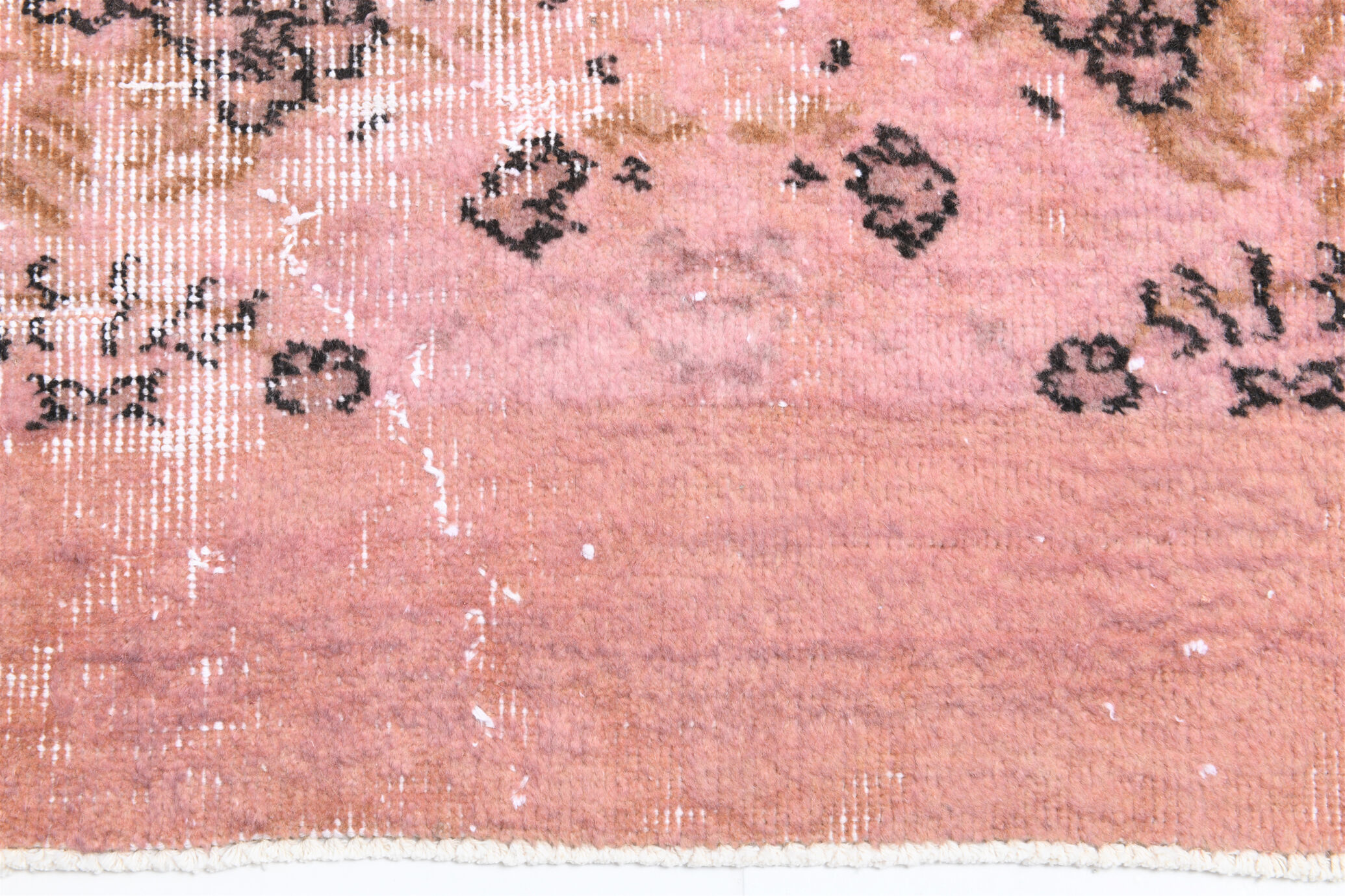 2x9 Pink Floral Vintage Runner Rug